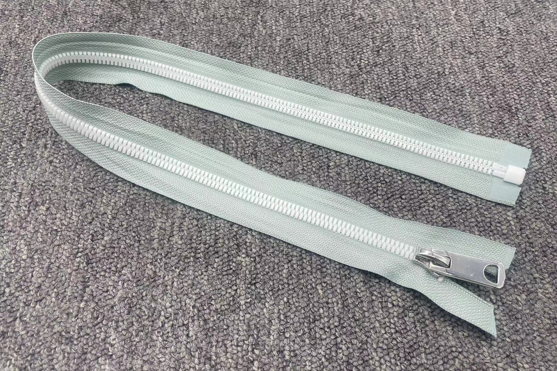 ZIPHOO #5 Light Green Open-end Plastic Zipper